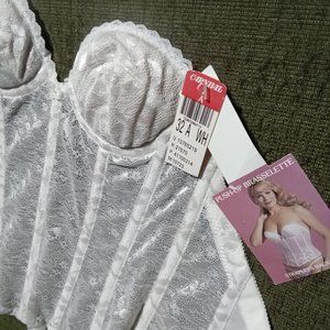 White lace corset NWT 32A